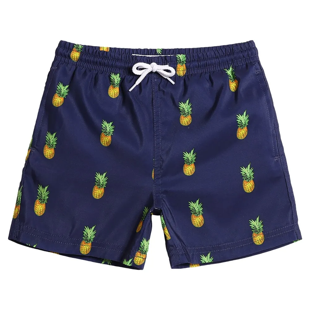 Boys Cute Pineapple Swim Trunk