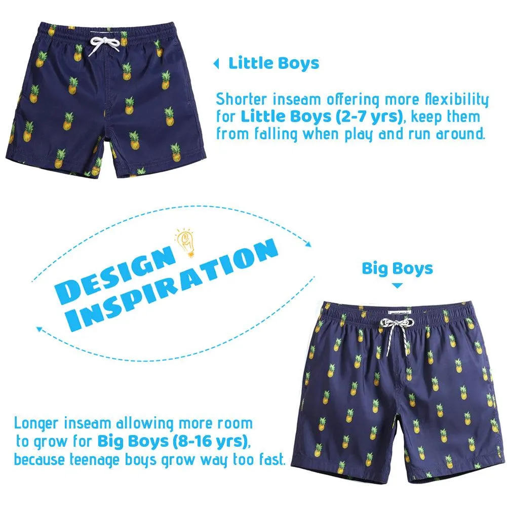 Boys Cute Pineapple Swim Trunk