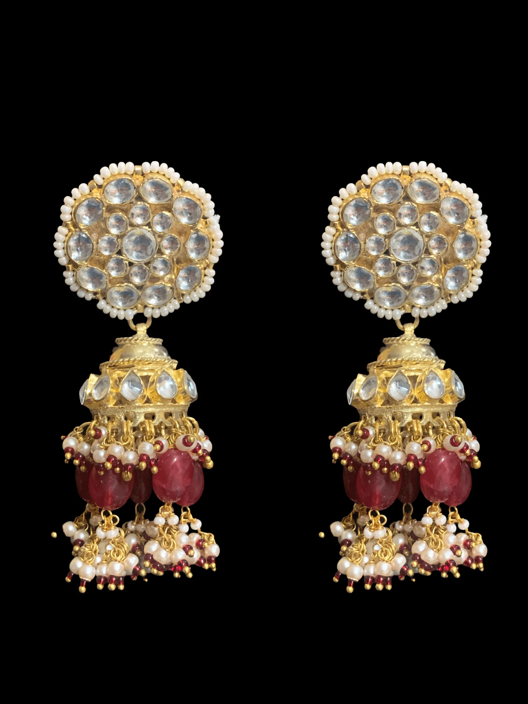 BR4 Khushboo kundan bridal set - ruby ( READY TO SHIP )