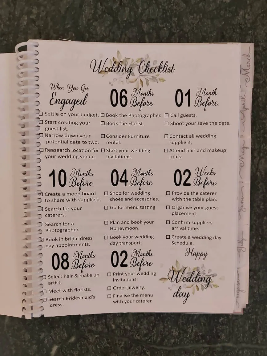 Bridal planner