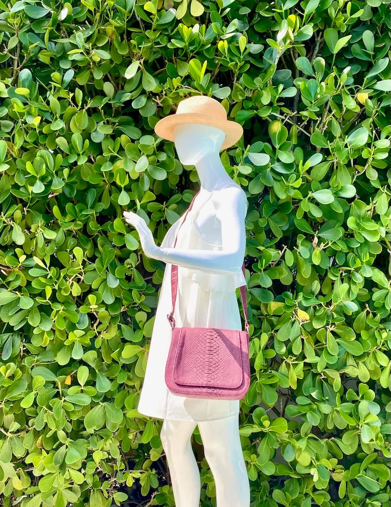 Burgundy Saddle Bag