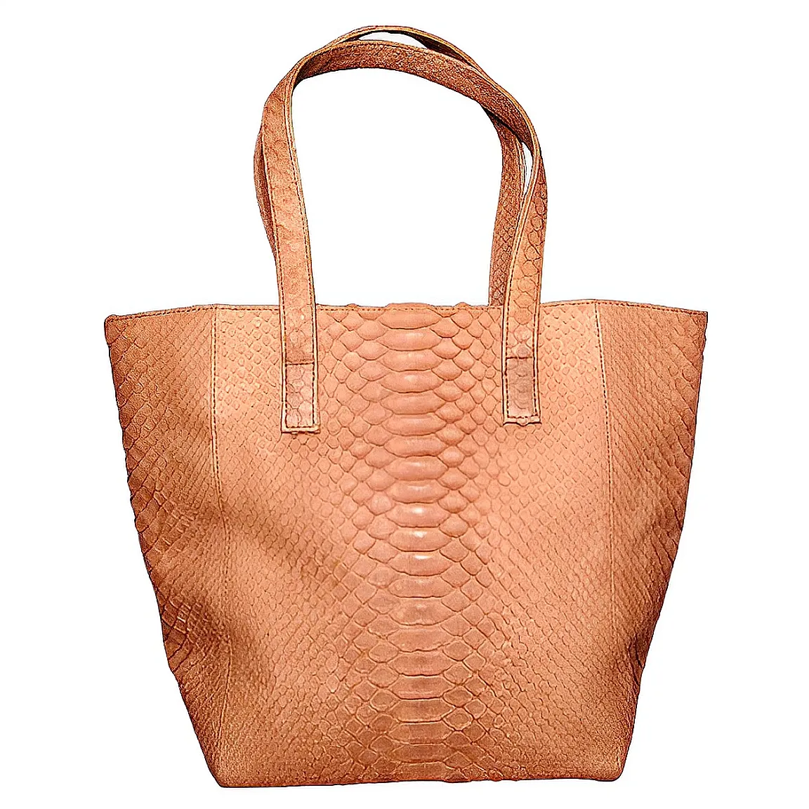 Camel Beige Shopper Tote Bag