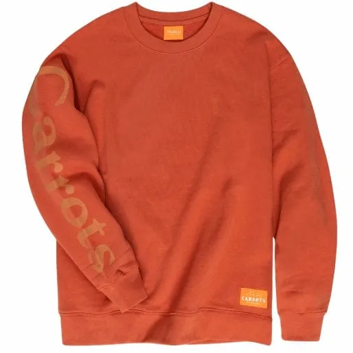 Carrots Wordmark Crewneck Sweatshirt (Orange)