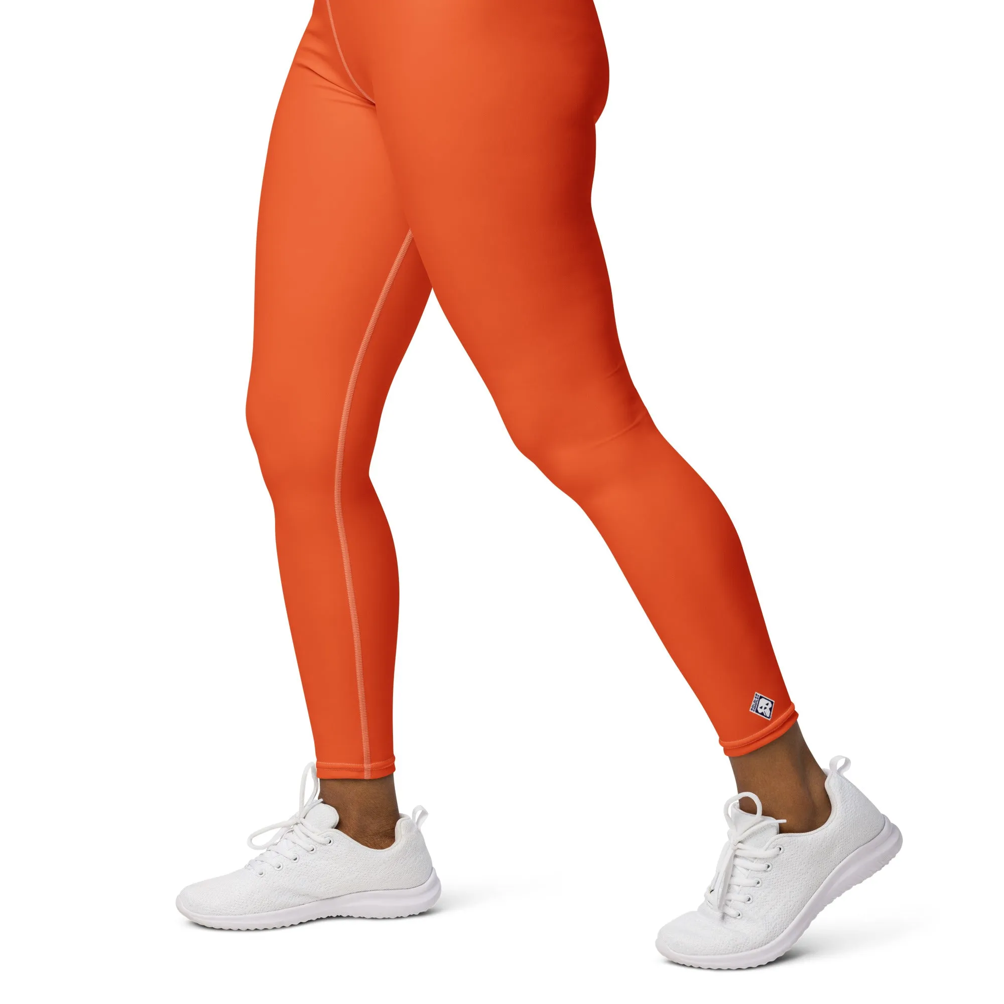 Casual Cool: Solid Color Leggings for Her Workout - Flamingo