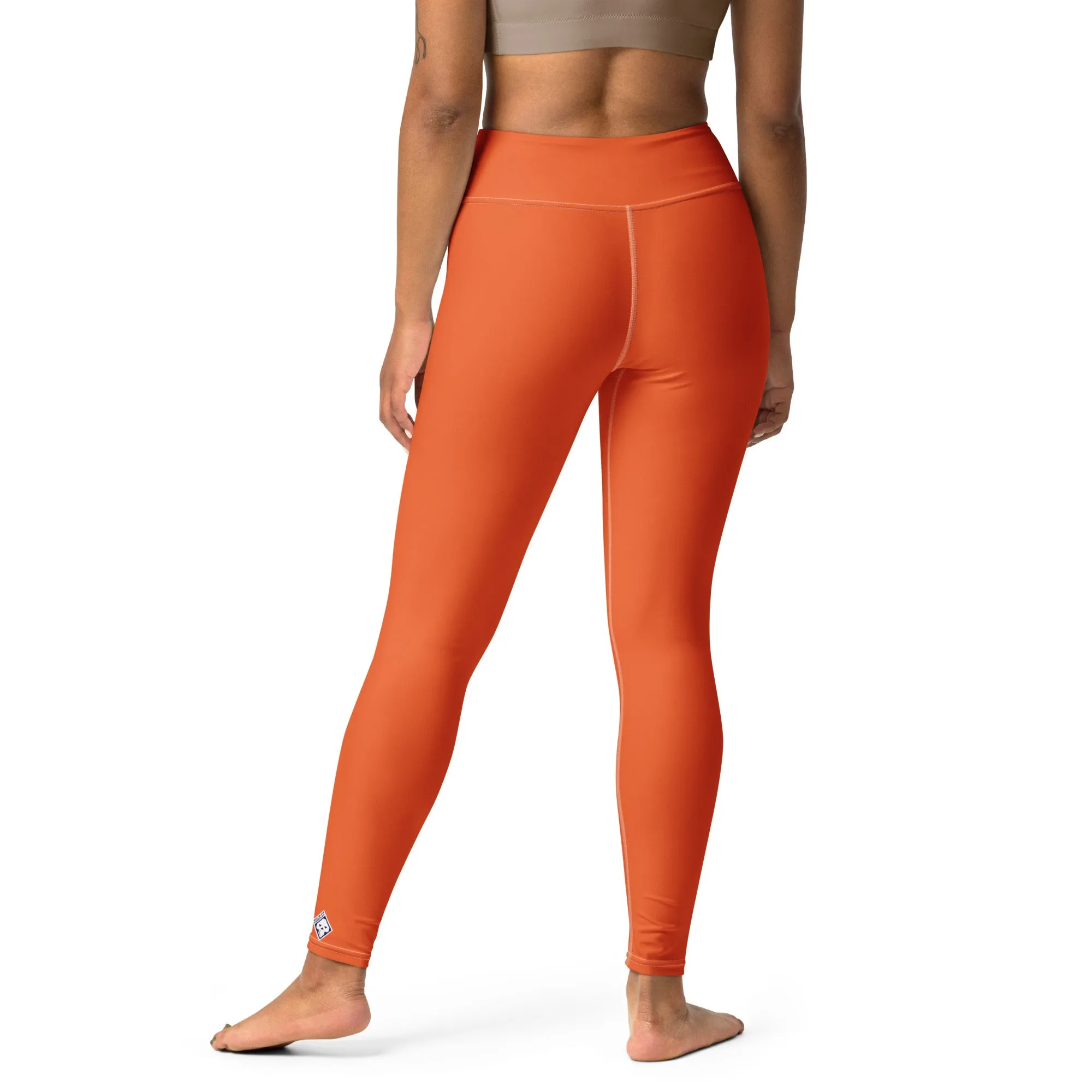 Casual Cool: Solid Color Leggings for Her Workout - Flamingo