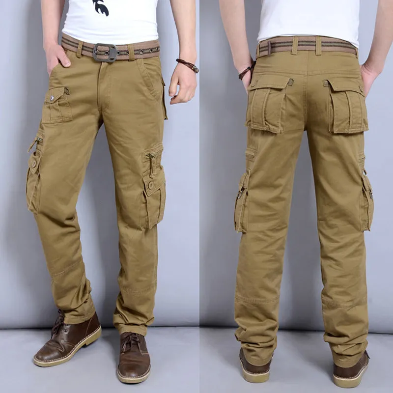 Casual Outdoor Pocket Solid Color Men Pants