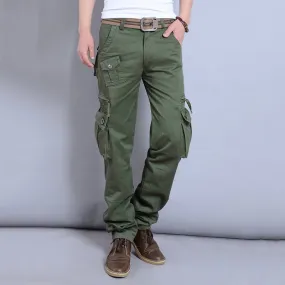 Casual Outdoor Pocket Solid Color Men Pants