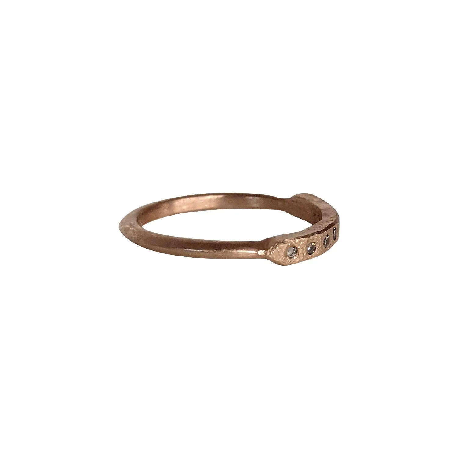 Chrissy Stack Ring in Rose Gold by Sasha Walsh