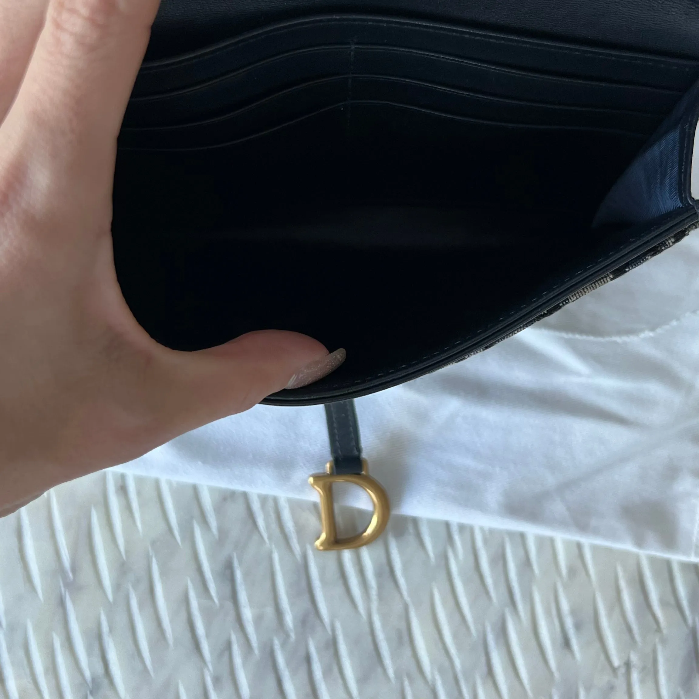 Christian Dior Long Saddle Wallet on Chain Bag