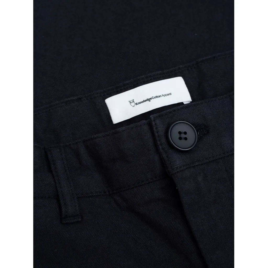 CHUCK regular flannel chino pants - Night Sky