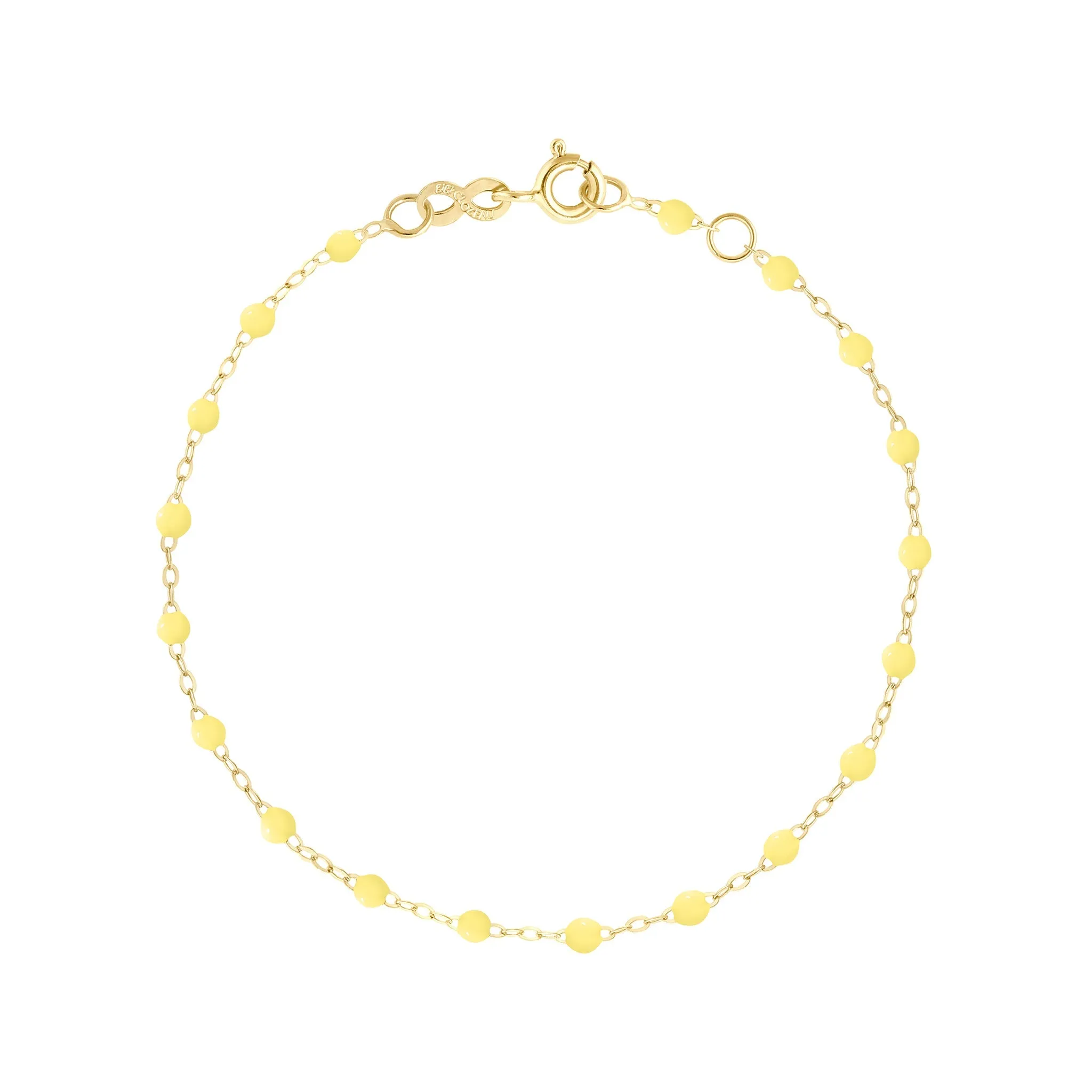 Classic Gigi Mimosa Anklet, Yellow Gold, 9.4"