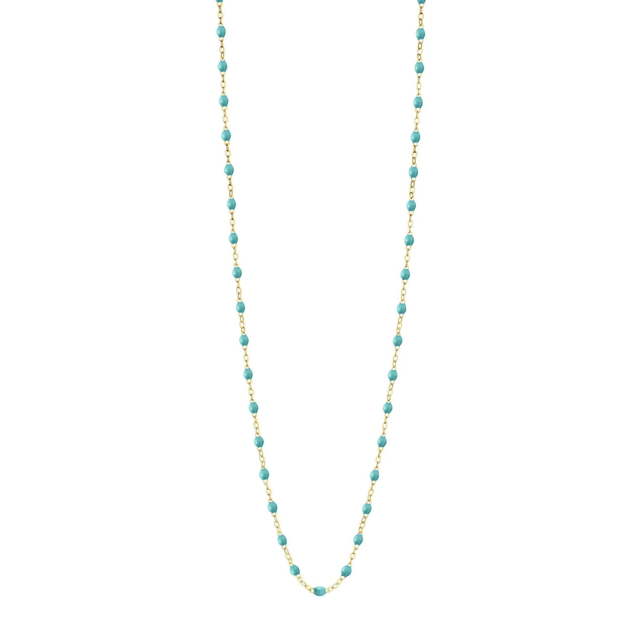 Classic Gigi Turquoise Green sautoir, Yellow Gold, 23.6"