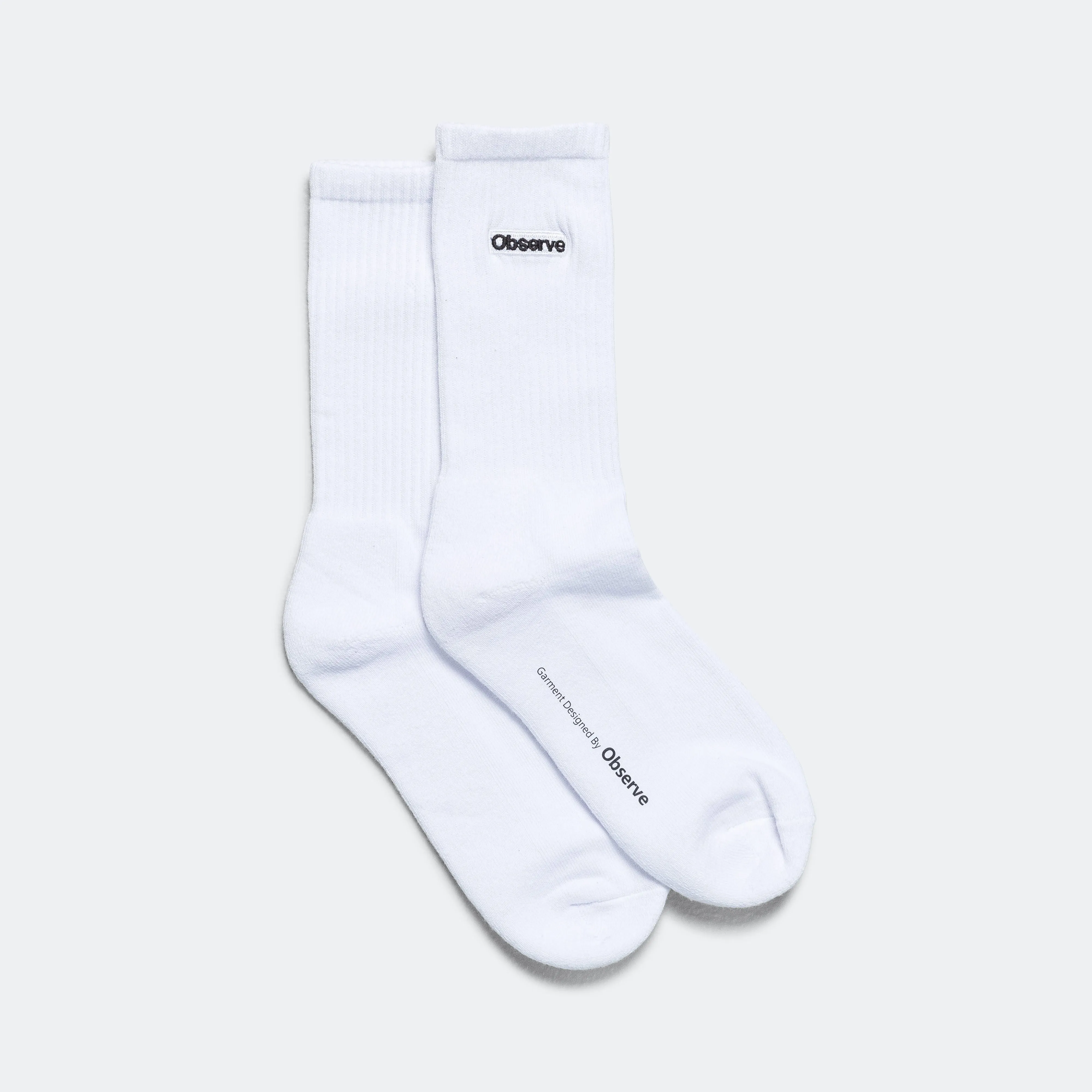 Classic Logo Crew Sock - White