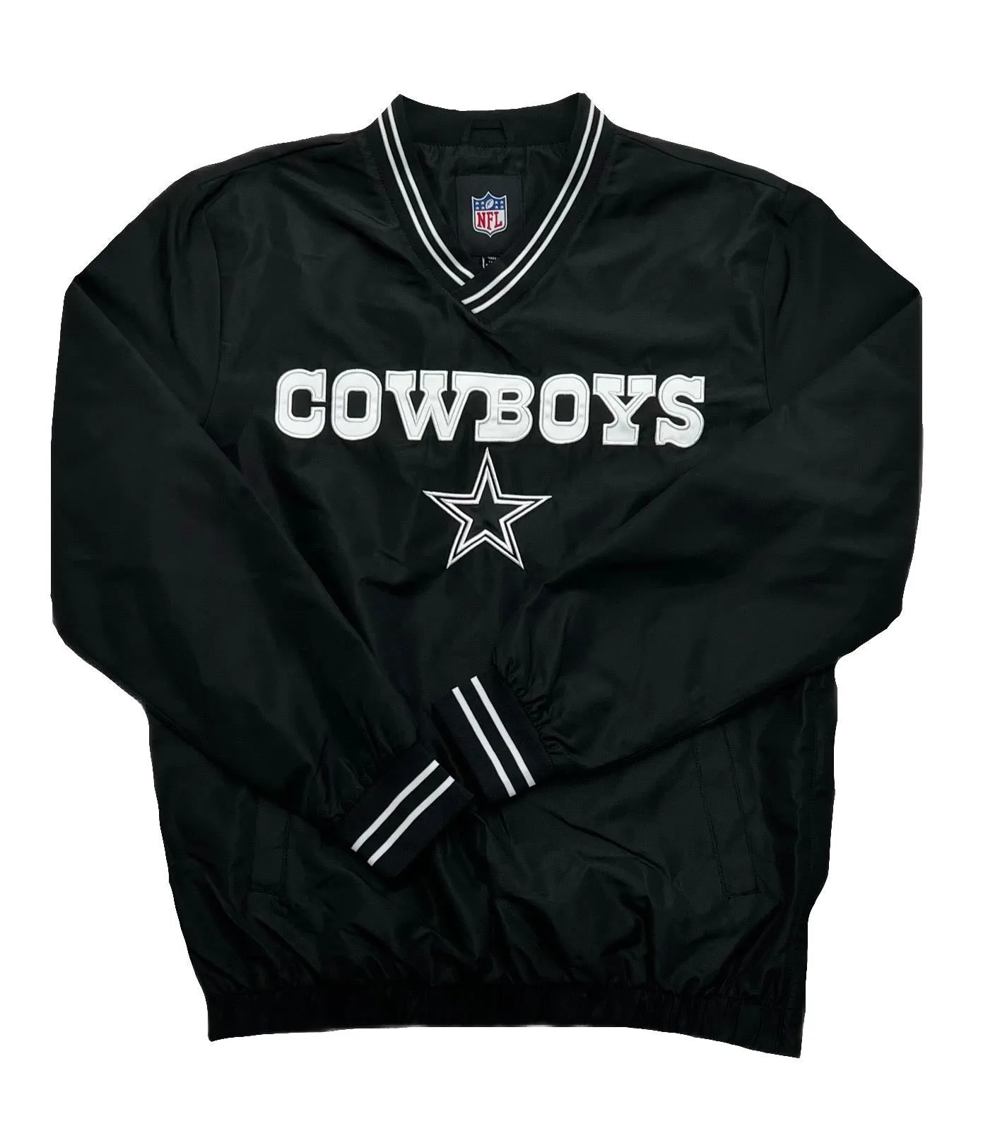 Dallas Cowboys Windbreaker with Pocket - Black