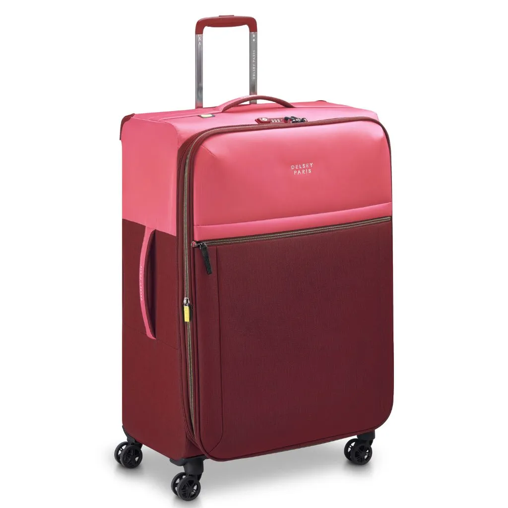 Delsey BROCHANT 3.0 78cm Large Softsided Luggage - Pink