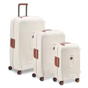 Delsey Moncey 3 PC Hardsided Luggage Set - Angora