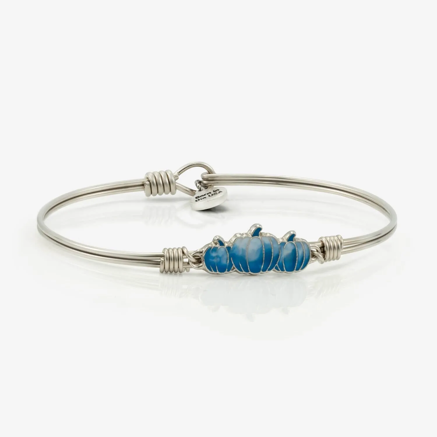 Denim Ombre Pumpkin Patch Medley Bangle Bracelet