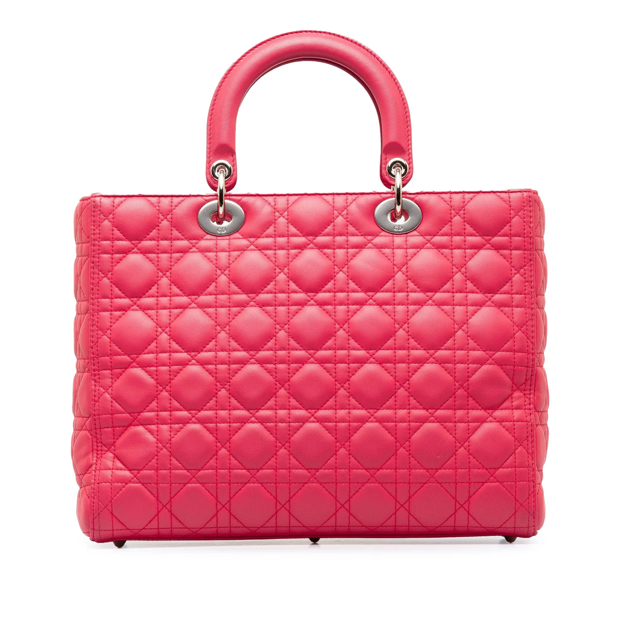 Dior Lady Dior Large Pink Cannage Lambskin