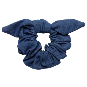 Dolly Bow Scrunchie in Denim