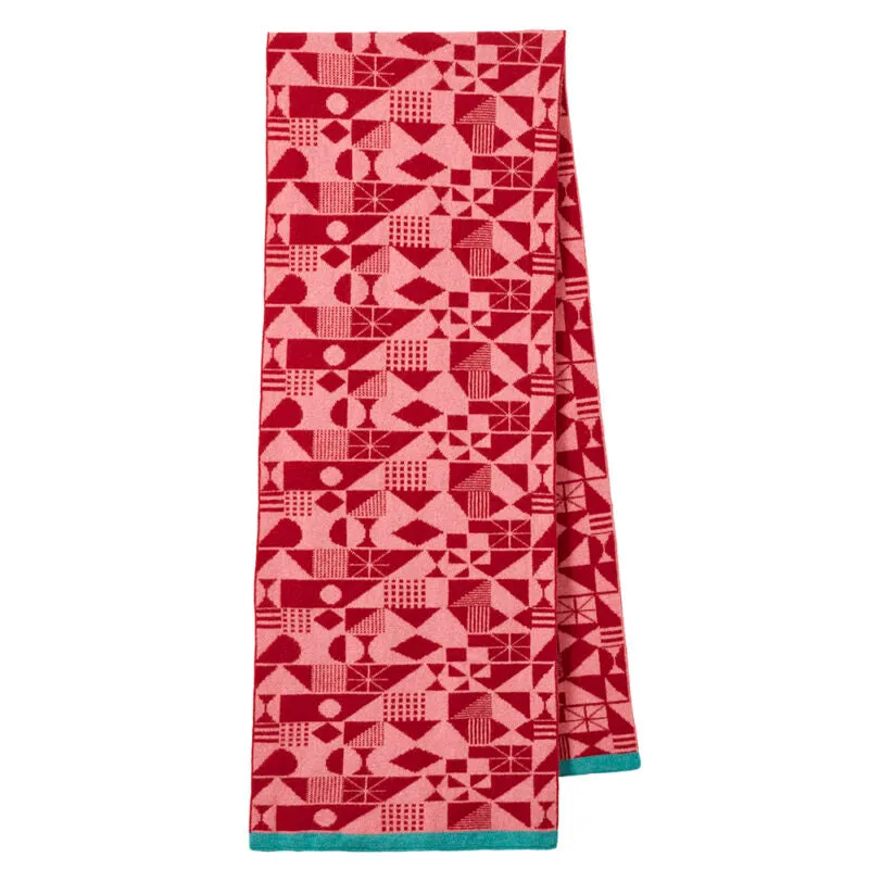 Donna Wilson - Monoglyph Blanket Scarf - Lipstick