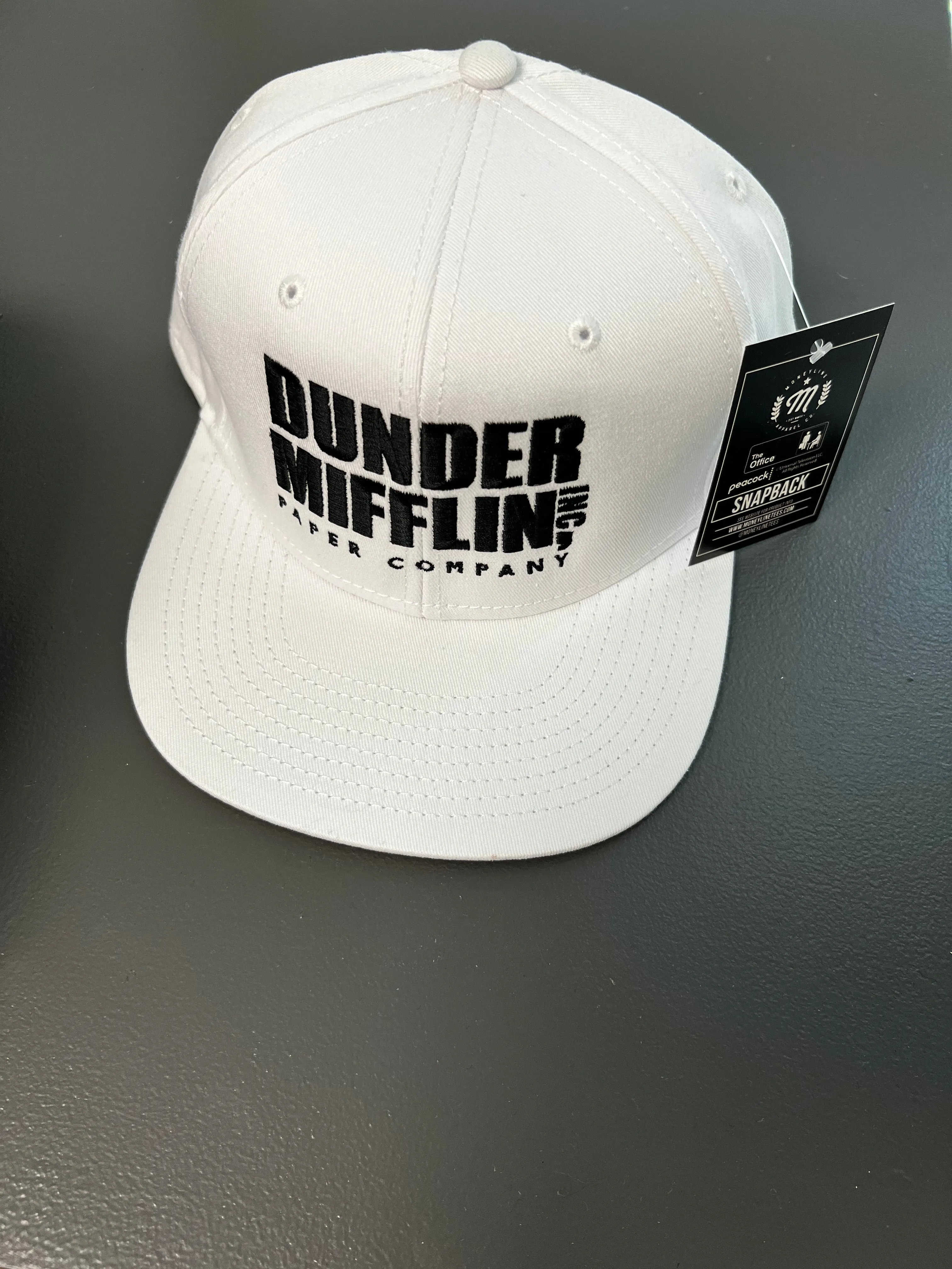 Dunder Mifflin - Premium Snapback Hat White