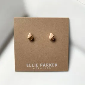 Ellie Parker Ceramics - Teardrop Nude Ceramic Earrings