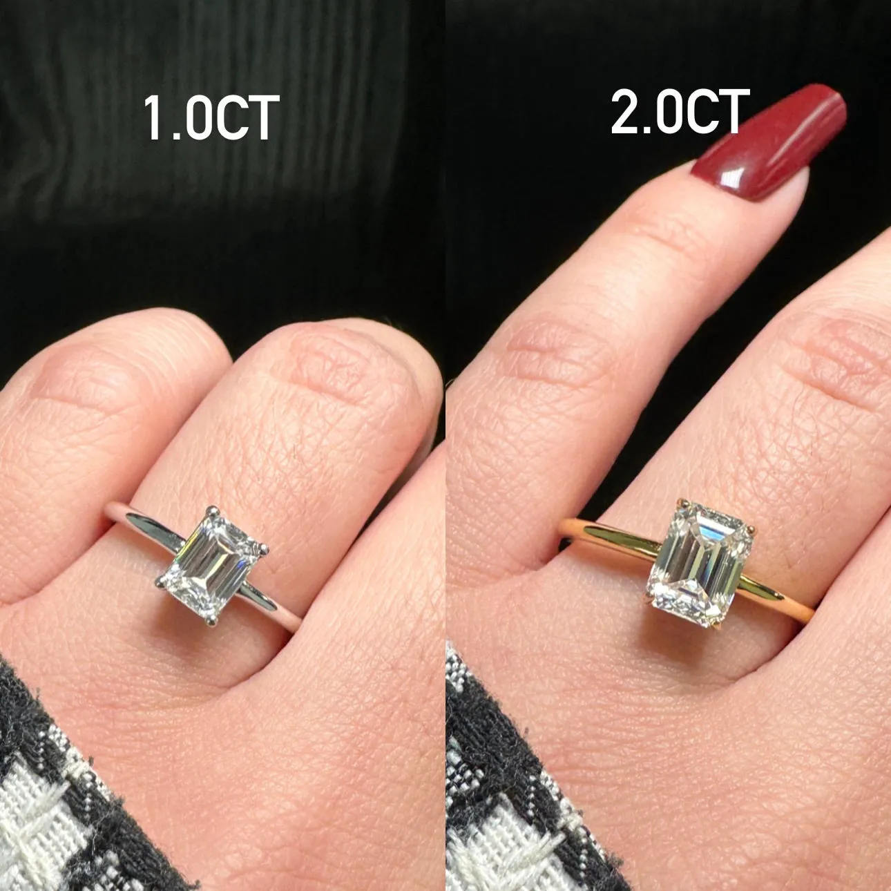 ESMERALDA MOISSANITE RING