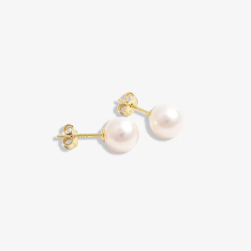 Essential Gold Vermeil AAAA Pearl Studs