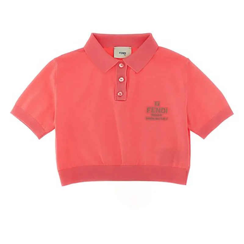 FENDI KIDS Logo Polo Shirt