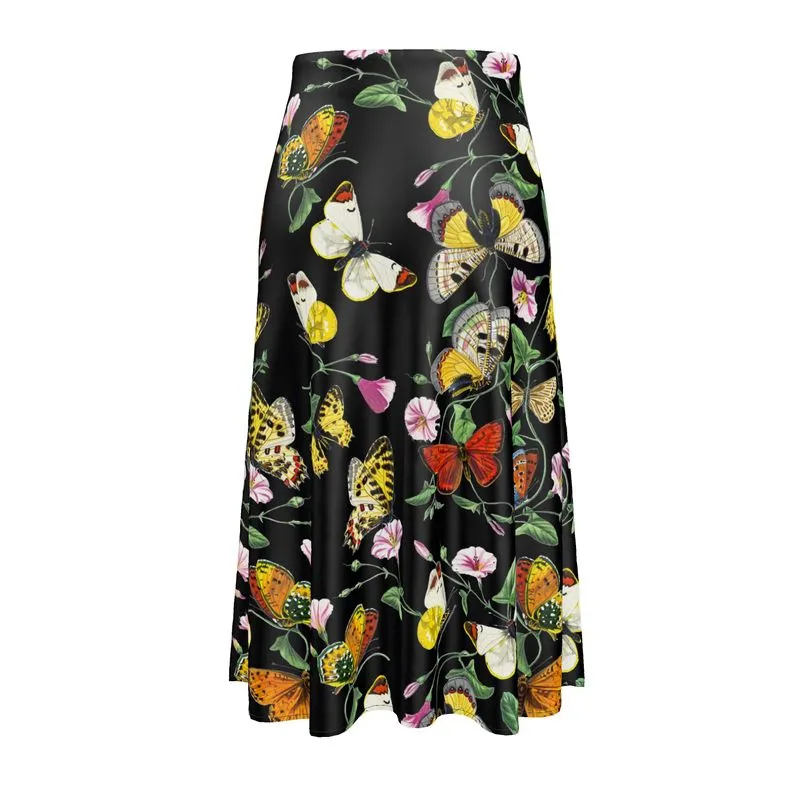 Flutter Frenzy Midi Skirt