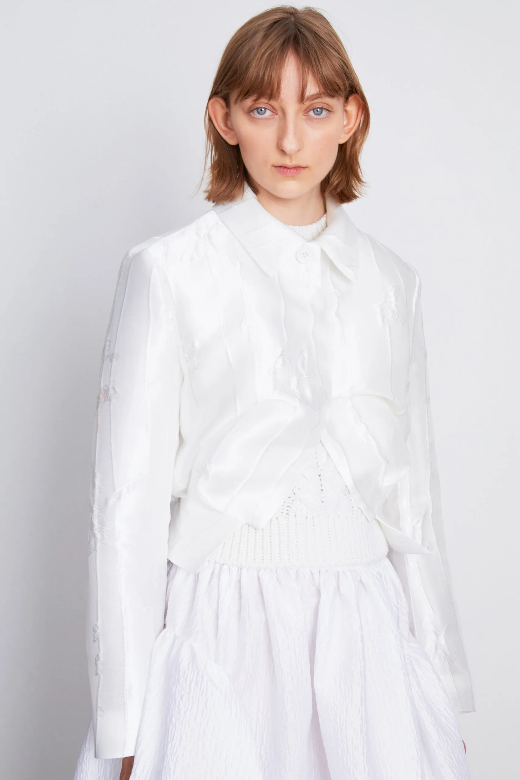 FLYNN | JACKET PLUME JACQUARD WHITE