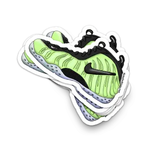 Foamposite Pro "Electric Green" Sneaker Sticker