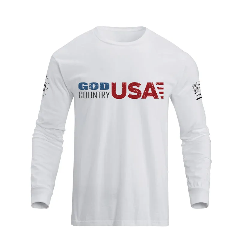 GOD COUNTRY USA GRAPHIC LONG SLEEVE T-SHIRT