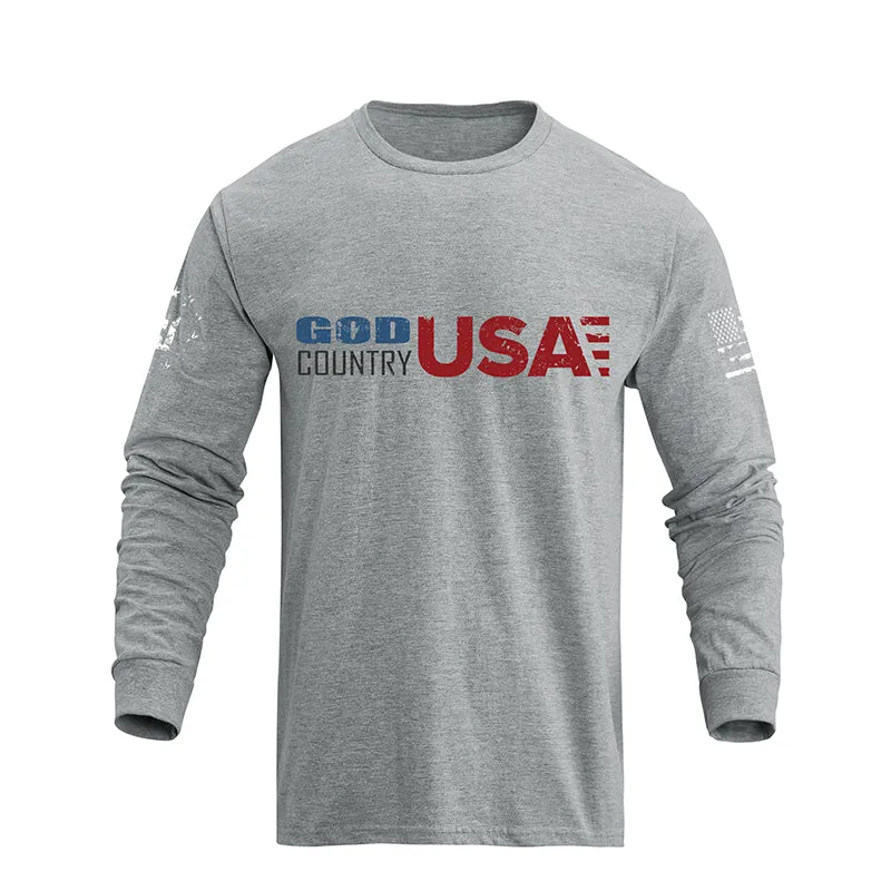 GOD COUNTRY USA GRAPHIC LONG SLEEVE T-SHIRT