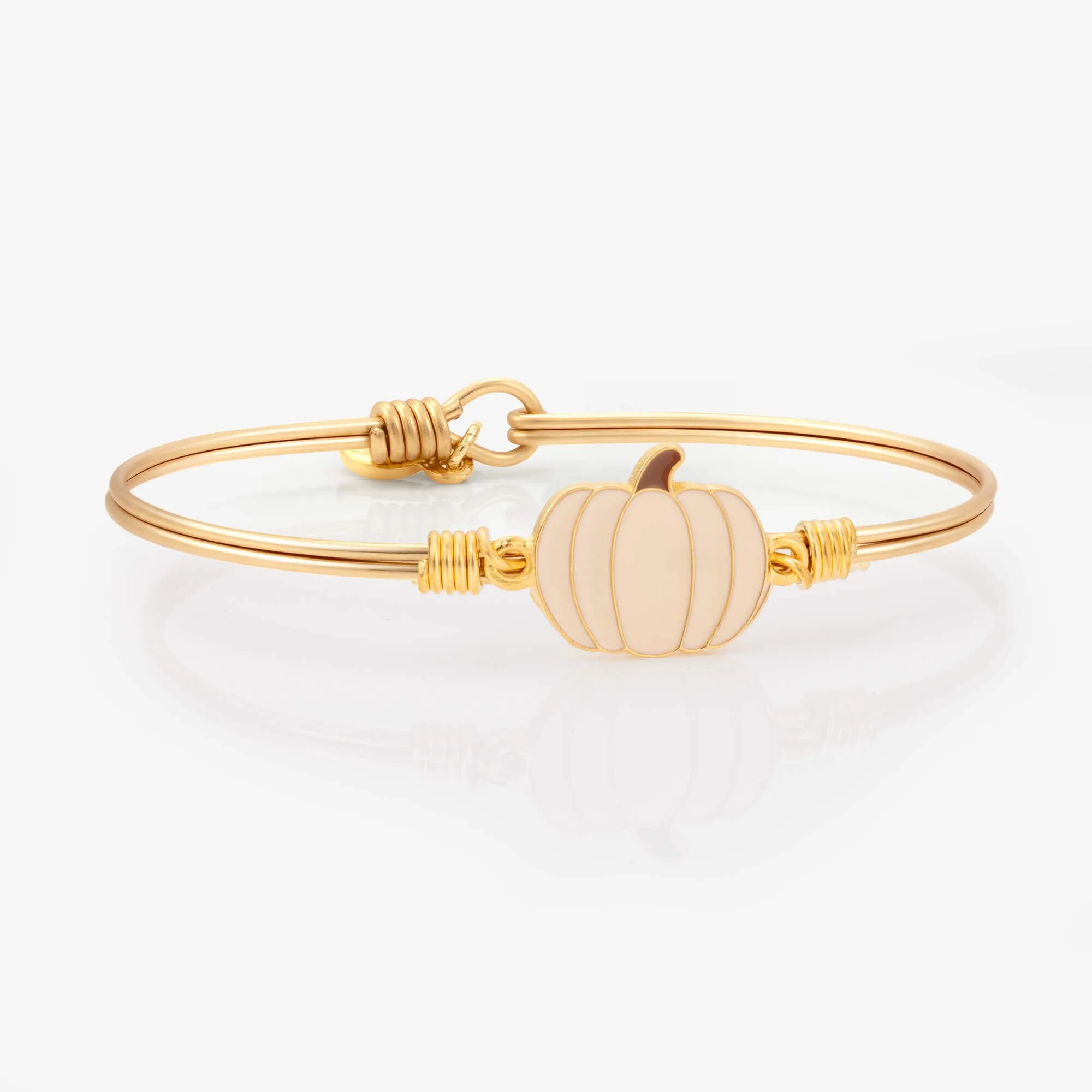 Golden Cream Pumpkin Bangle Bracelet