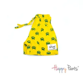 Happy Frog Yellow Shorts for Girls