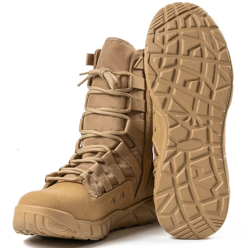 Hiking Desert Solid Color Portable Men Ankle Boots