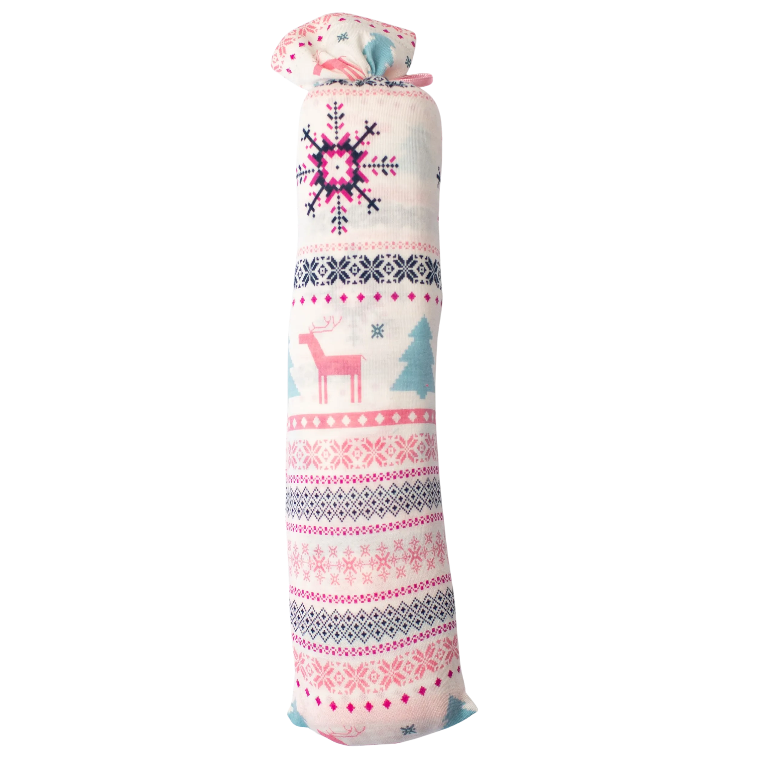 Holiday Reindeer Pink Swaddle