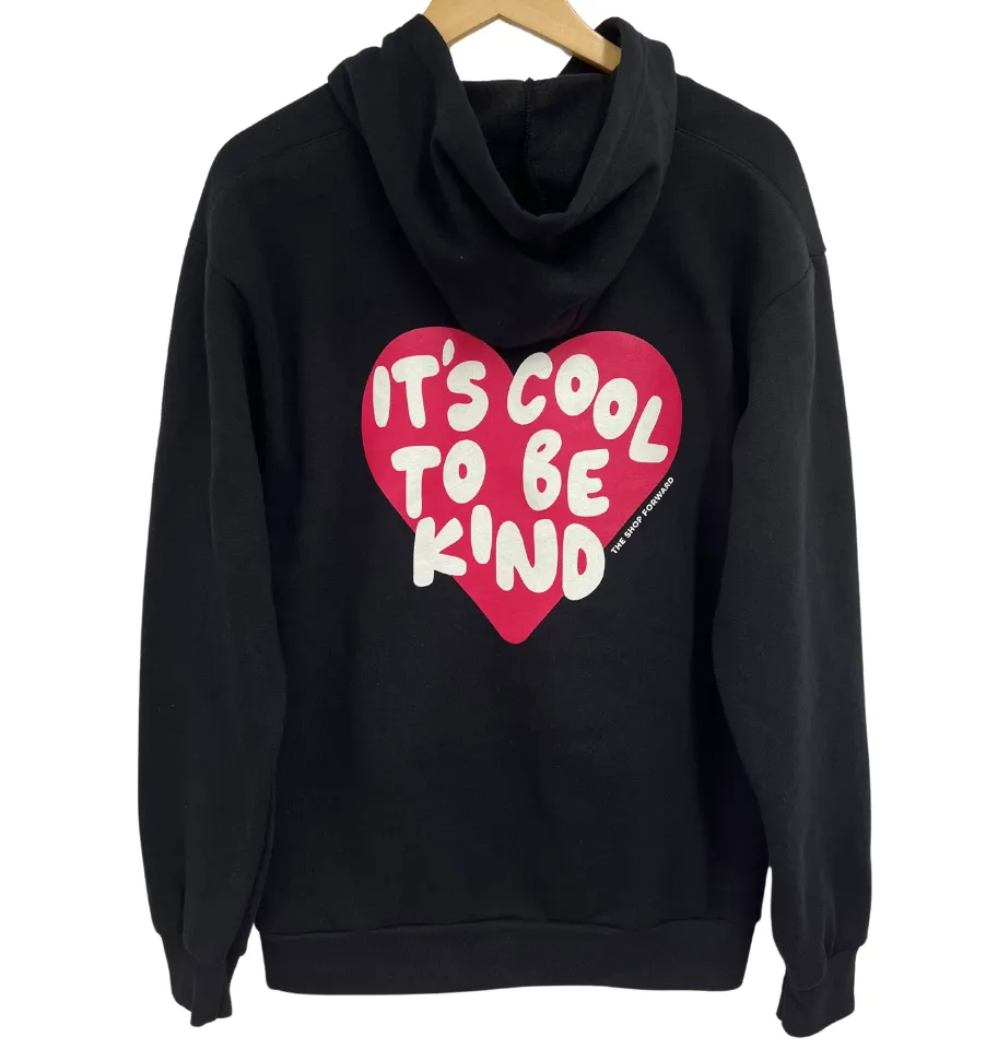 'IT'S COOL TO BE KIND' unisex hoodie - Black