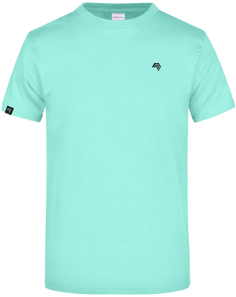 JAN 0002 ― Herren Heavy Komfort T-Shirt - Blau Mint Grün