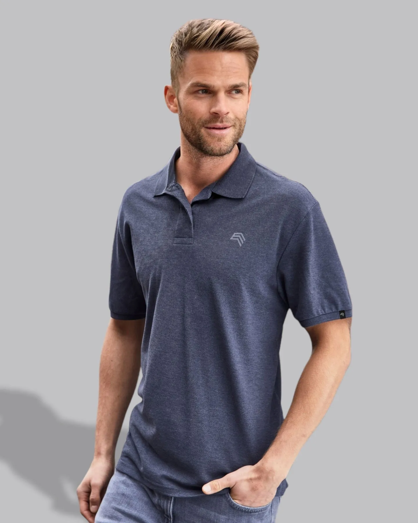 JAN 8010 ― Herren Bio-Baumwolle Polo Shirt - Braun