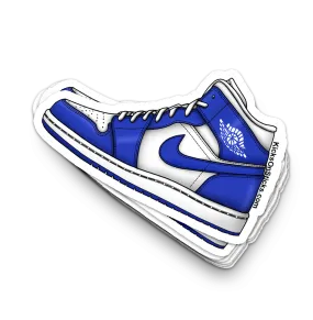 Jordan 1 Mid "Hyper Royal" Sneaker Sticker