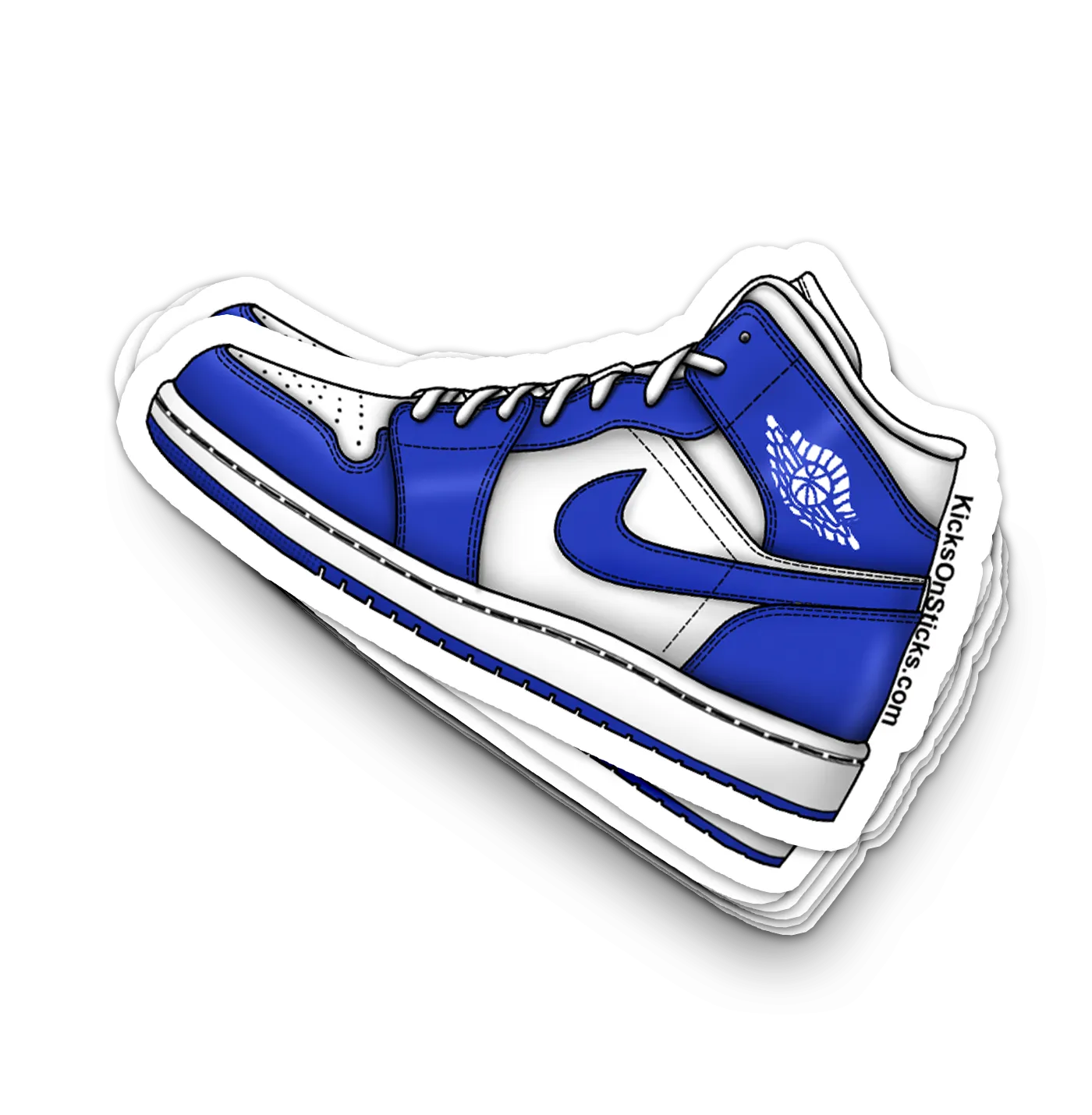 Jordan 1 Mid "Hyper Royal" Sneaker Sticker