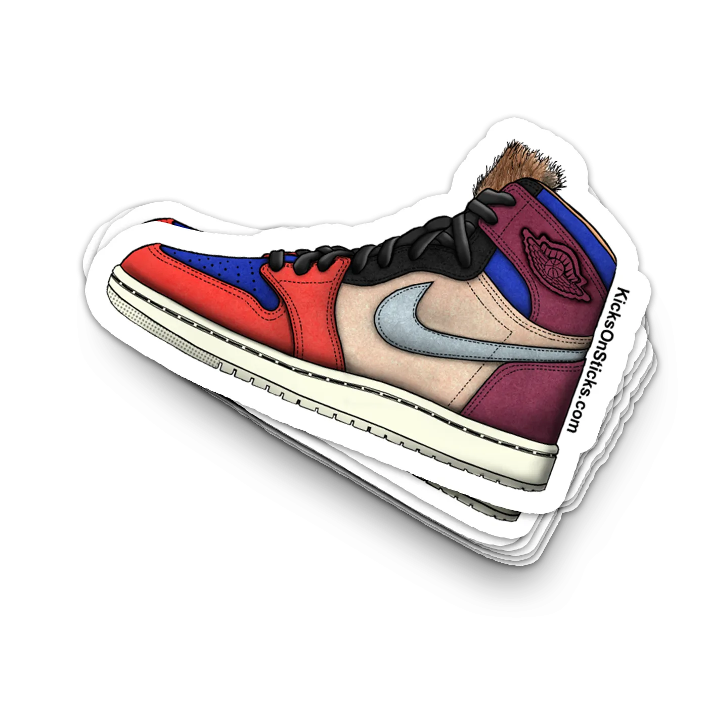 Jordan 1 "Aleli Multi Fur" Sneaker Sticker