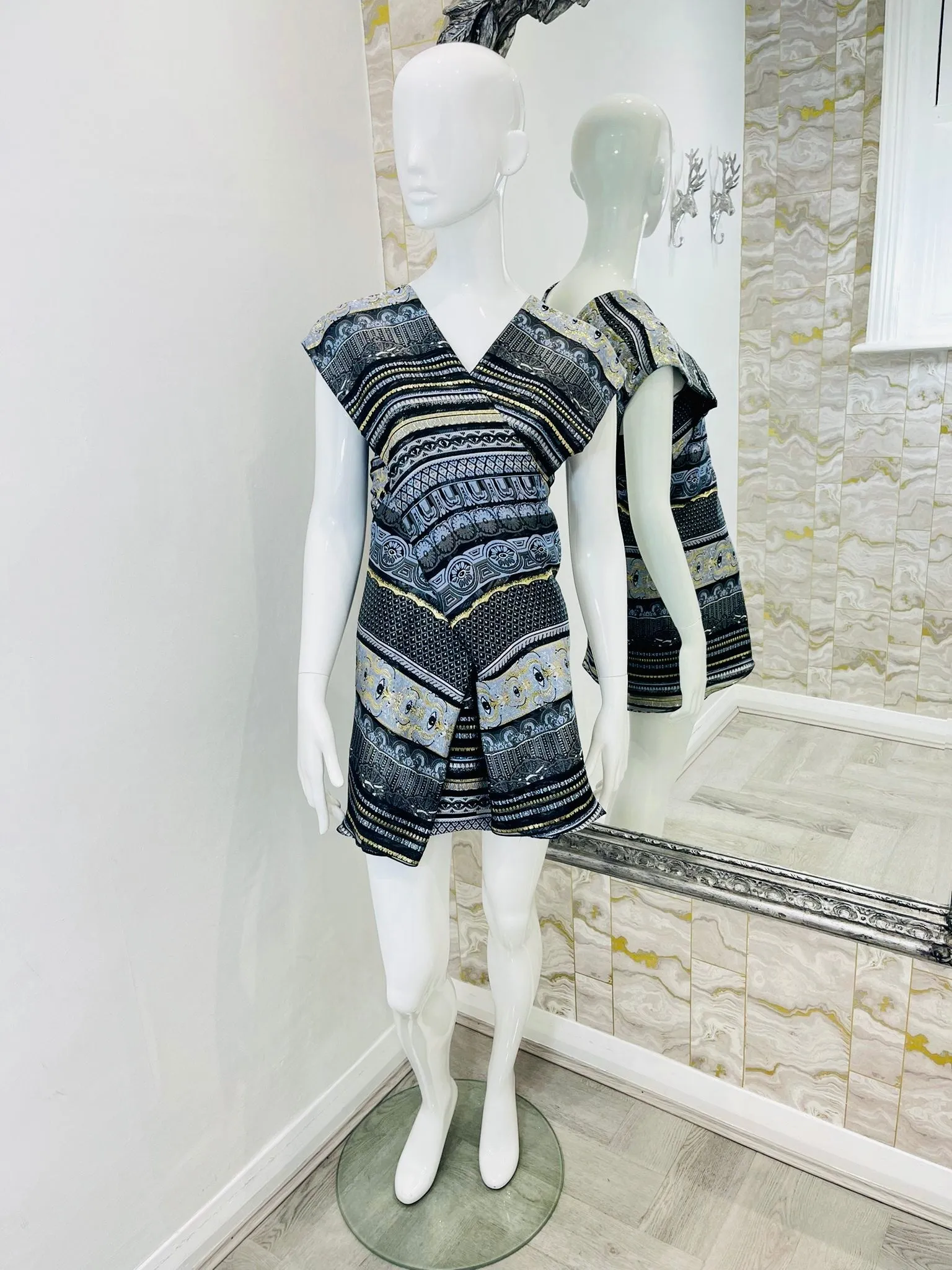 Kenzo Jacquard Mini Dress. Size 36FR