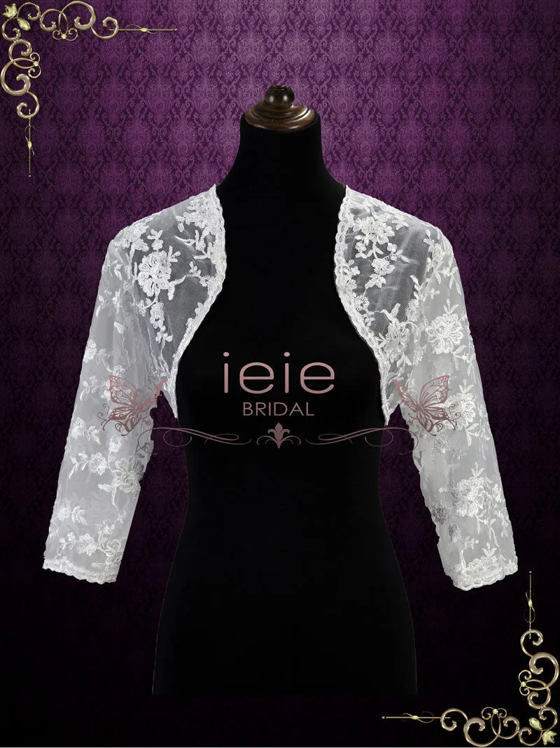 Lace Bolero Jacket with Sleeves | SG1007