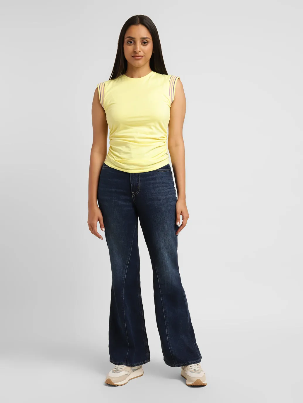 Levi's x Deepika Padukone Solid Round Neck Tops