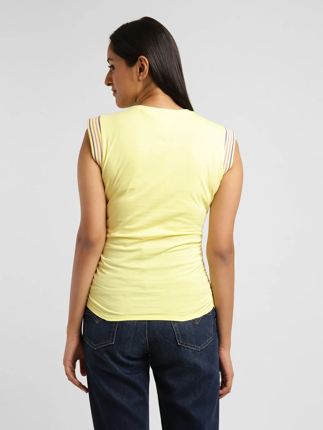 Levi's x Deepika Padukone Solid Round Neck Tops