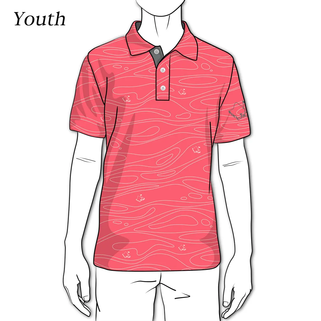 Liquid Guava - OGA Youth Polo - Guava Pink