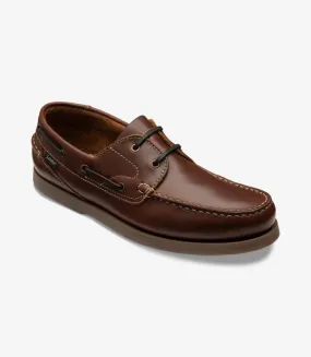 LOAKE Lymington -  Lace up boat shoe - Brown